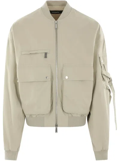 Dsquared2 80's Bomber Jacket In Neutrals