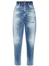 Dsquared2 80's Distressed Jeans In Blue