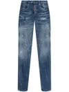 Dsquared2 Belt-loop Jeans In Blue