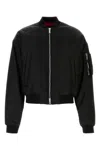 Dsquared2 80s Nylon Bomber Jacket In Black