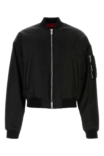 Dsquared2 80s Nylon Bomber Jacket In Black
