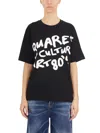Dsquared2 Logo Printed Crewneck T-shirt In Black