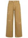 Dsquared2 9 To 5 Distressed Low Rise Jeans In Brown