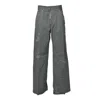 Dsquared2 Distressed Straight-leg Trousers In Grey