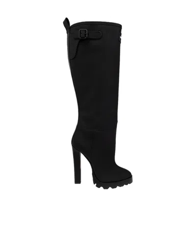Dsquared2 90mm Logo-print Boots In Black
