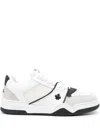 Dsquared2 White Logo Velour Sneakers In Multi