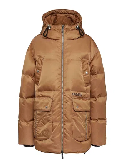 DSQUARED2 QUILTED HOODED COAT