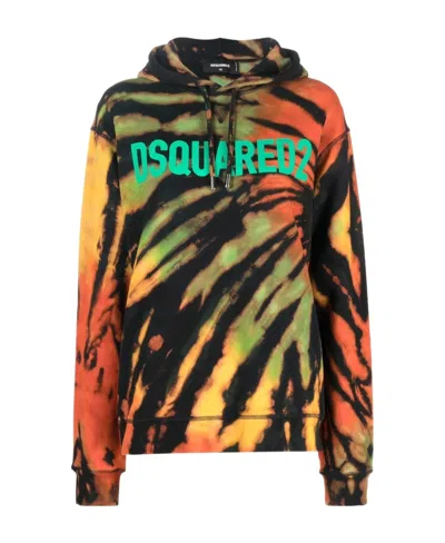 DSQUARED2 DSQUARED2 TIE-DYED JAMAICA COOL HOODIE