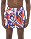 Dsquared2 Abstract Pattern Boxer Swim Shorts In Multi