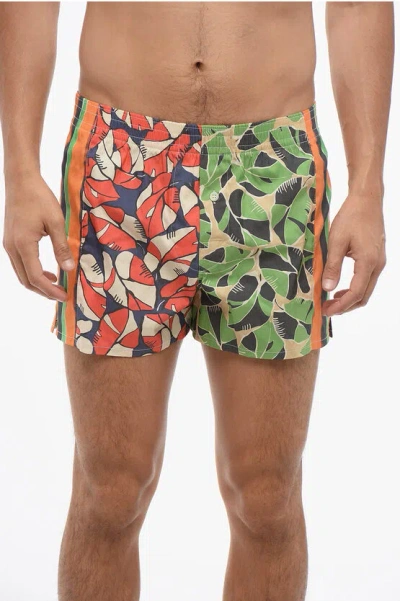 Dsquared2 Abstract Patterned Popeline Boxer With Elastic Waistband