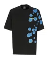 Dsquared2 Abstract-print Logo T-shirt In Black