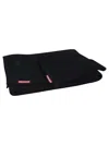 Dsquared2 Black Textured Scarf Set In Black