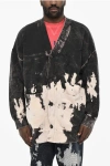 Dsquared2 Logo-print Bleached-effect Cardigan
