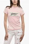 Dsquared2 Acid Wash Sexy Preppy Printed T-shirt In Nude