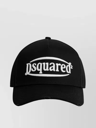 Dsquared2 Logo-embroidered Baseball Hat In Black