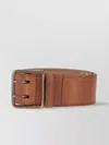 Dsquared2 Adjustable Smooth Finish Buckle Belts In Brown