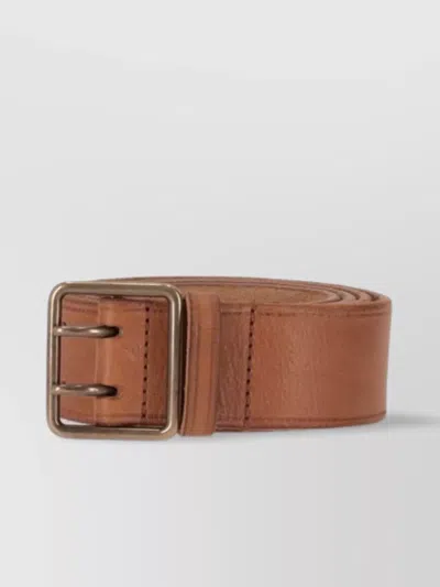 Dsquared2 Adjustable Smooth Finish Buckle Belts In Brown