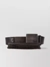Dsquared2 Adjustable Textured Buckle Belts In Brown
