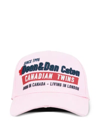 Dsquared2 Adjustable-strap Hat In Pink
