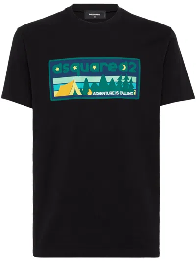 Dsquared2 Cool Fit Cotton T-shirt In Black