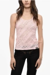 Dsquared2 All-over Logo Perforated Top