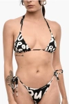 Dsquared2 All-over Logo Triangle Bikini Top