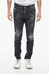 Dsquared2 Distressed Skater Denims With Stonewash Effect