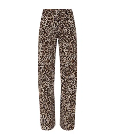 Dsquared2 Allover Animal-pattern Pants In Multi