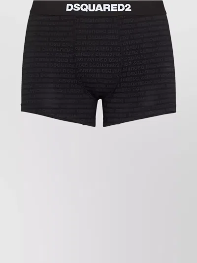 Dsquared2 Allover Print Elastic Waistband Underwear And Socks