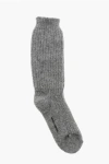 Dsquared2 Alpaca Blend Mid Socks In Gray
