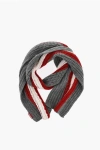 Dsquared2 Alpaca-blend Striped Scarf In Multi