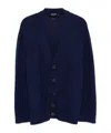 Dsquared2 Alpaca Wool Cardigan In Black