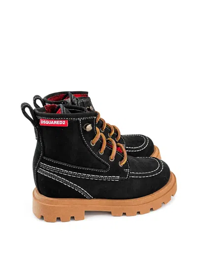 Dsquared2 Kids' Amphibians With Logo In Black