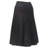 Dsquared2 Angel Pleated Knee Length Skirt In Black