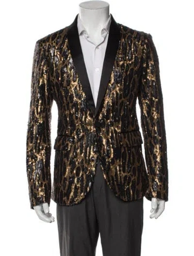 Pre-owned Dsquared2 Animal Print Coat In Multi