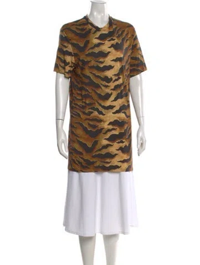 Pre-owned Dsquared2 Animal Print Crew Neck T-shirt In Multi