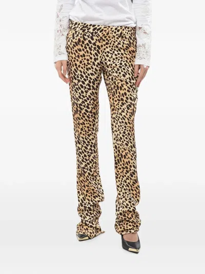Dsquared2 Animal-print Trousers In Multi