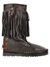 Dsquared2 Ankle Boots Woman Ankle Boots Brown Size 8 Leather In Brown