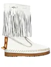 Dsquared2 Woman Knee Boots White Size 11 Calfskin In White