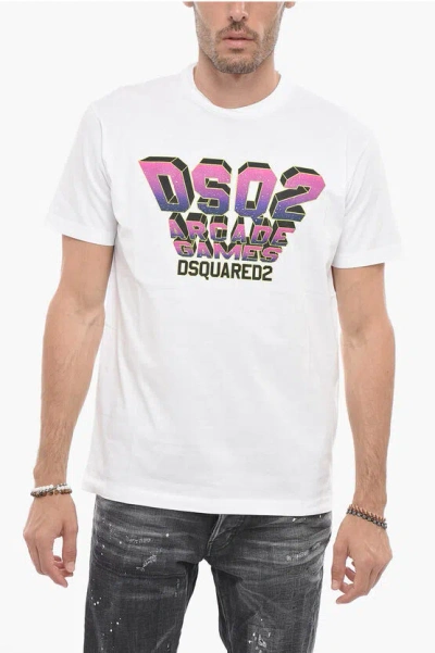Dsquared2 Arcade Games Printed T-shirt In White