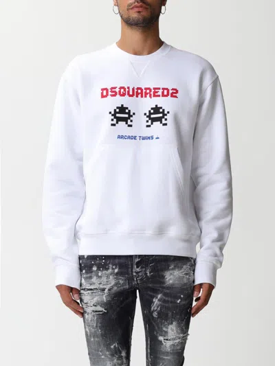 Dsquared2 Dsquared Men Sweatshirt With Logo Print In White