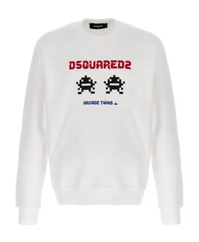 DSQUARED2 DSQUARED2 LOGO PRINTED CREWNECK SWEATSHIRT