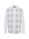 Dsquared2 Argyle Dropped-shoulder Shirt In Multi