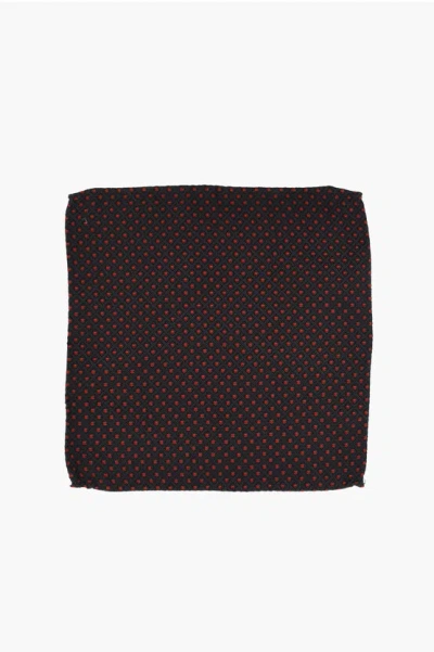 Dsquared2 Argyle Motif Silk Pocket Square