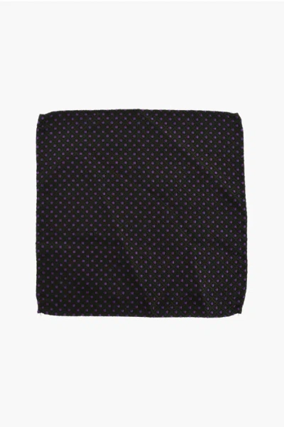Dsquared2 Argyle Motif Silk Pocket Square
