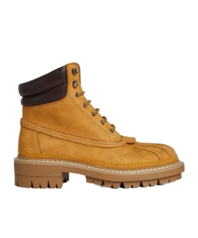 Dsquared2 Army Combat Boots In Brown
