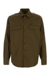 Dsquared2 Cotton Shirt With Chest Pockets And Long Sleeves In Green