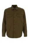Dsquared2 Utility Double-pocket Cotton Shirt In Brown