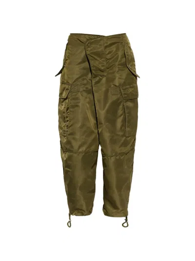 Dsquared2 Asymmetric Cargo Pants In Green