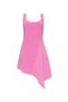 Dsquared2 Asymmetric Pointy Sheath Dress With Back Zip